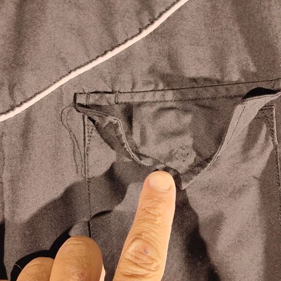 Ely Diamond pearl snap shirt mens L Large black skull embroidered feather - Picture 3 of 9